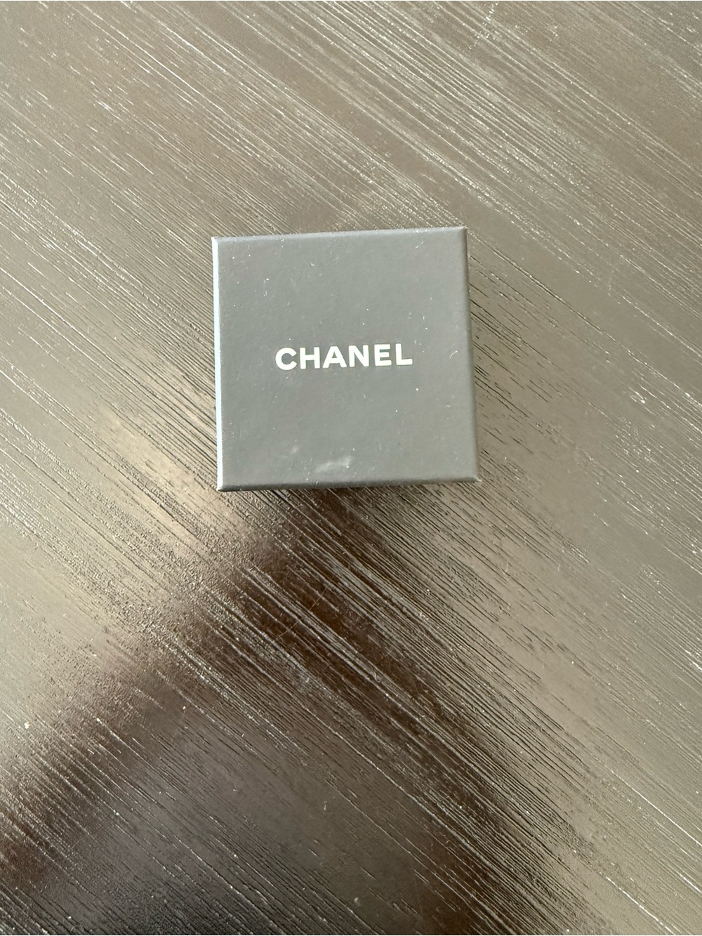 CHANEL Black Jewlery Box with White Logo